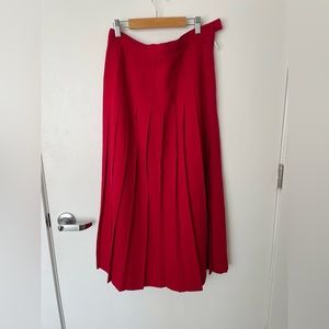 Vintage Burberry pleated maxi skirt